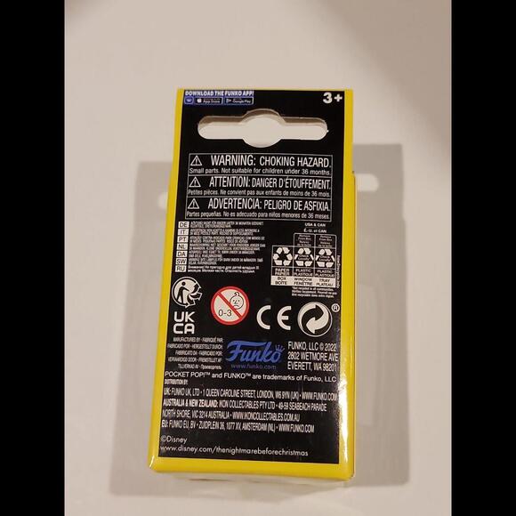 The Nightmare Before Christmas Jack Skellington Blacklight Pocket Pop! Key Chain - Picture 5 of 9